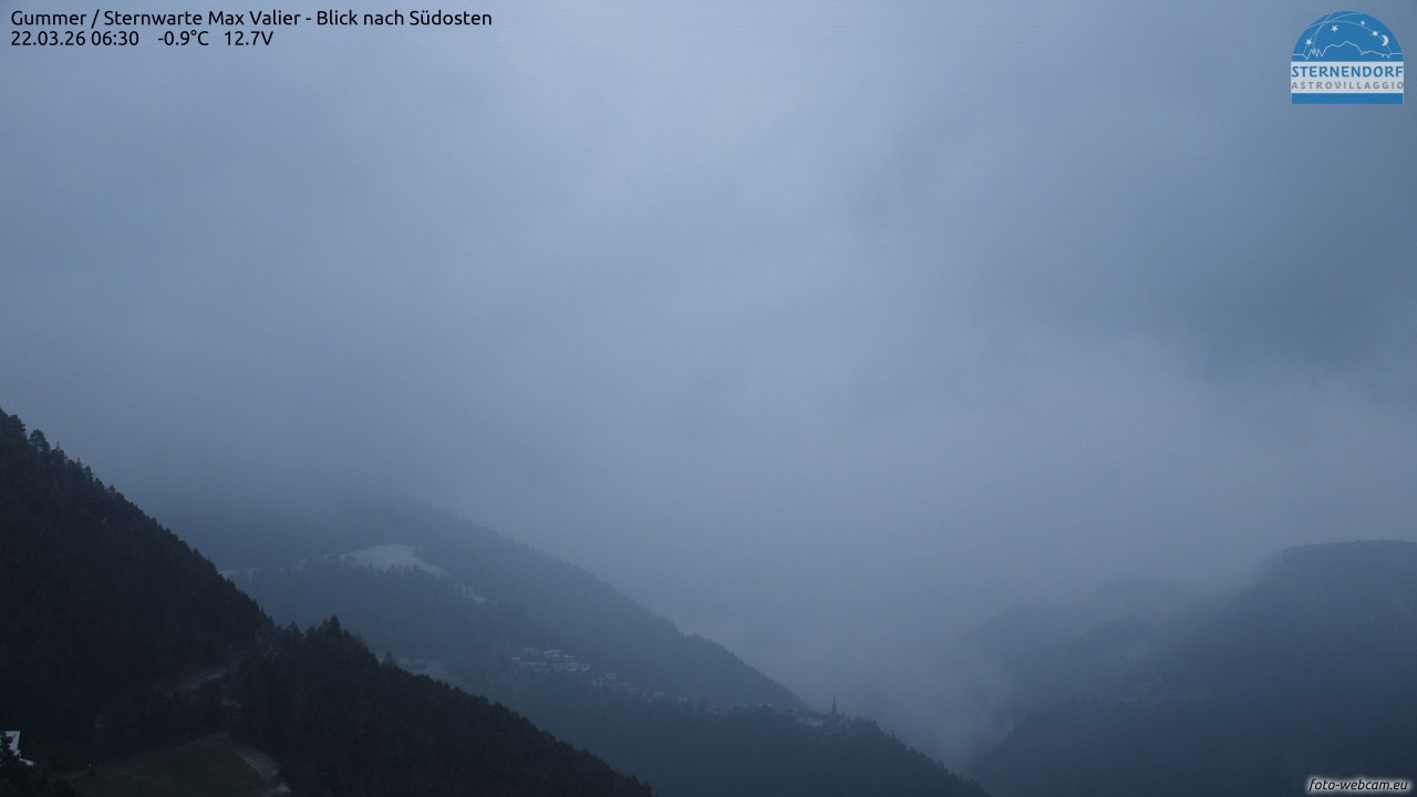 Archiv Foto Webcam Gummer - Sternwarte Max Valier