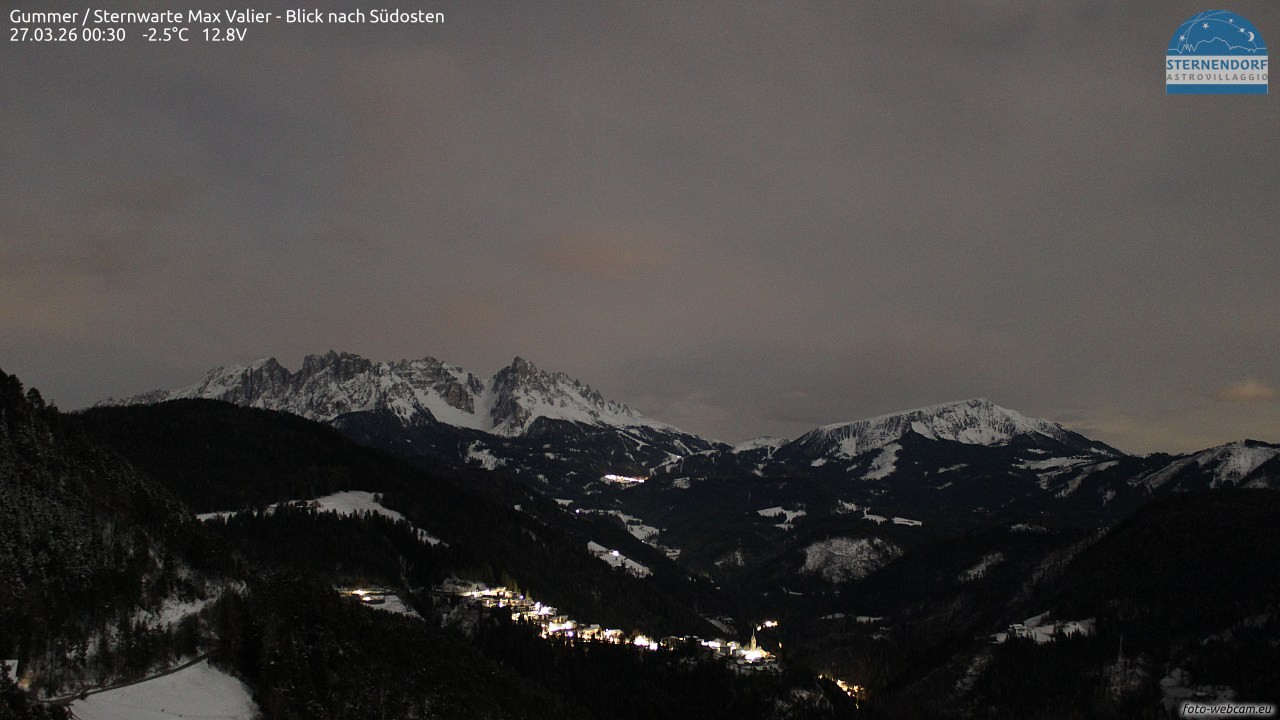 Archiv Foto Webcam Gummer - Sternwarte Max Valier