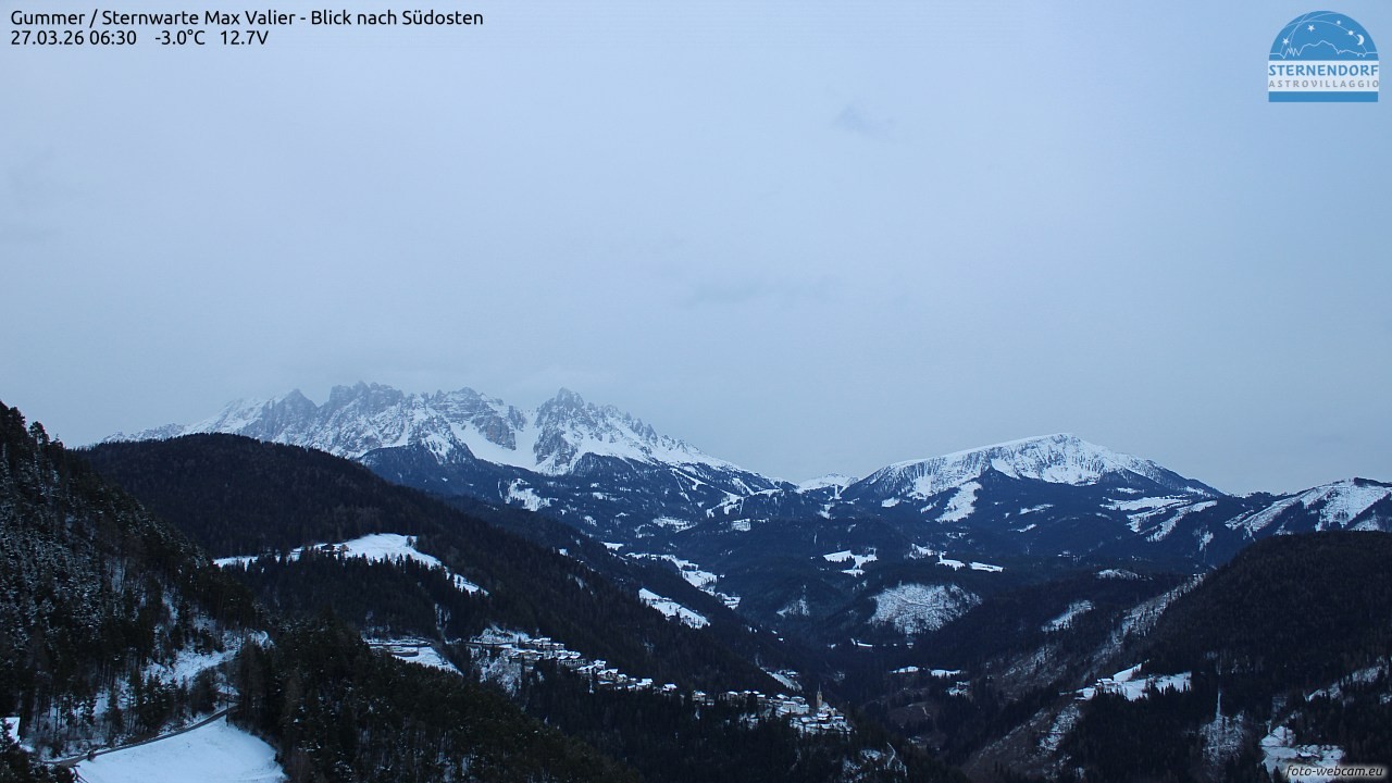 Archiv Foto Webcam Gummer - Sternwarte Max Valier