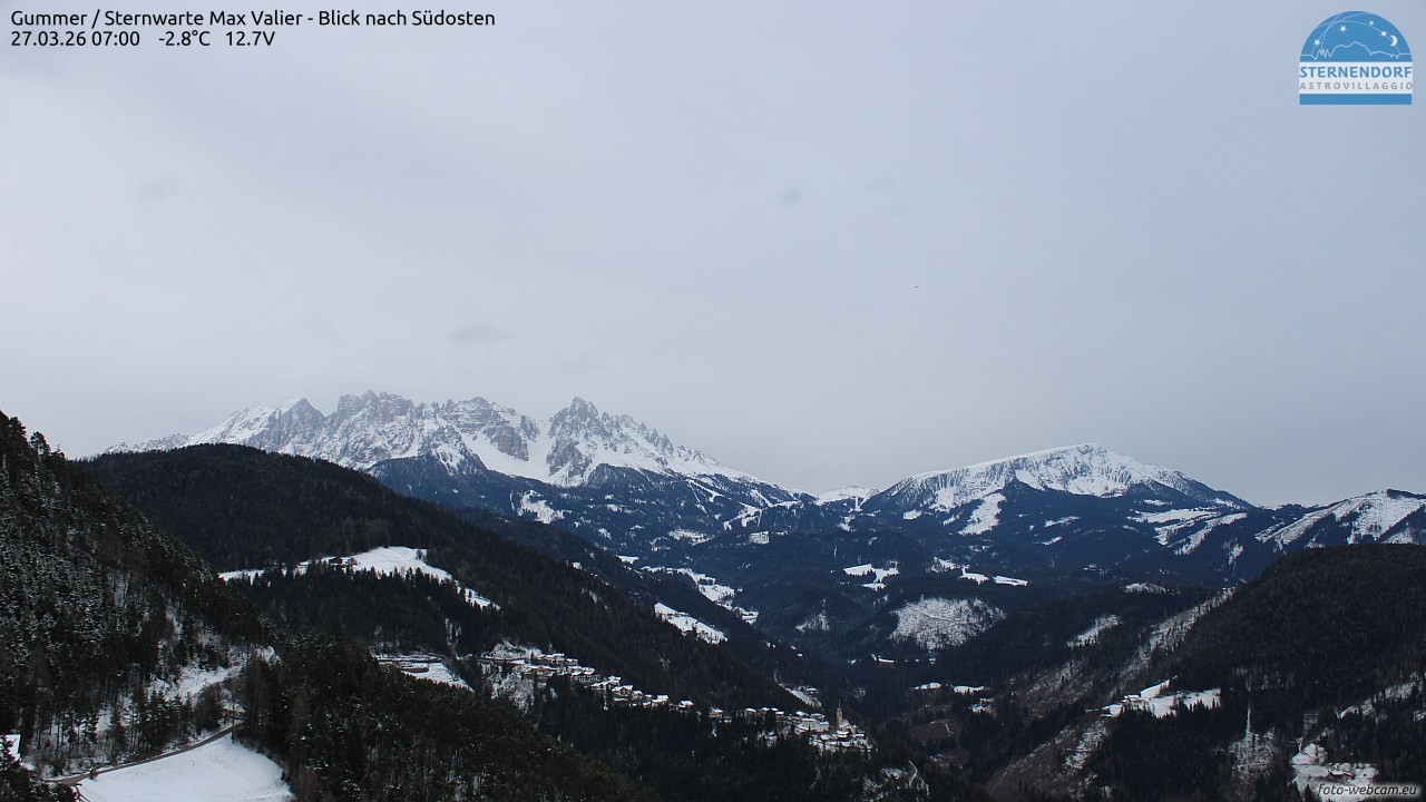 Archiv Foto Webcam Gummer - Sternwarte Max Valier