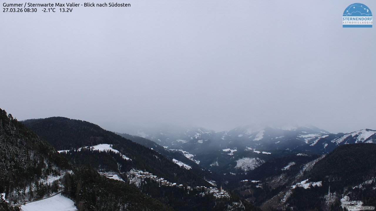 Archiv Foto Webcam Gummer - Sternwarte Max Valier