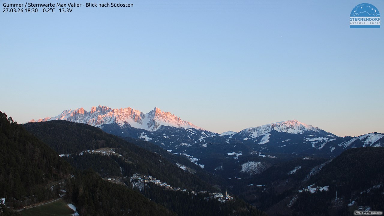 Archiv Foto Webcam Gummer - Sternwarte Max Valier