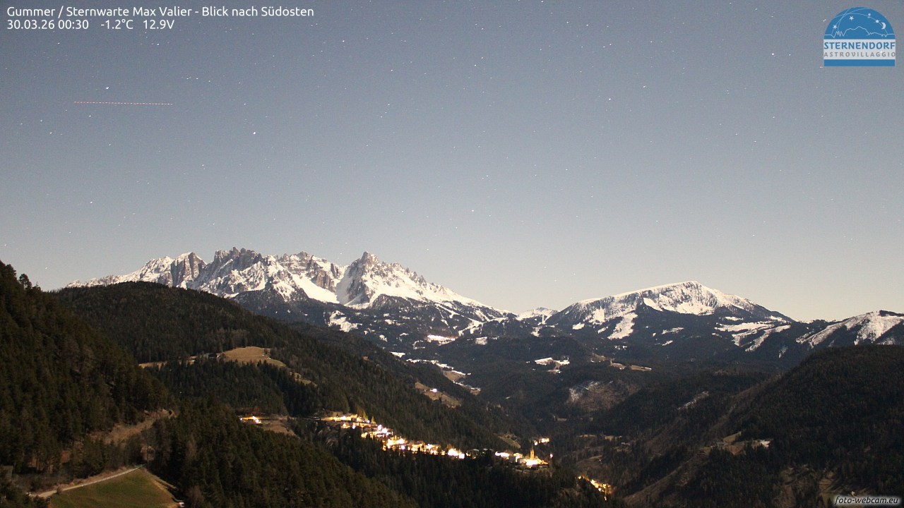 Archiv Foto Webcam Gummer - Sternwarte Max Valier