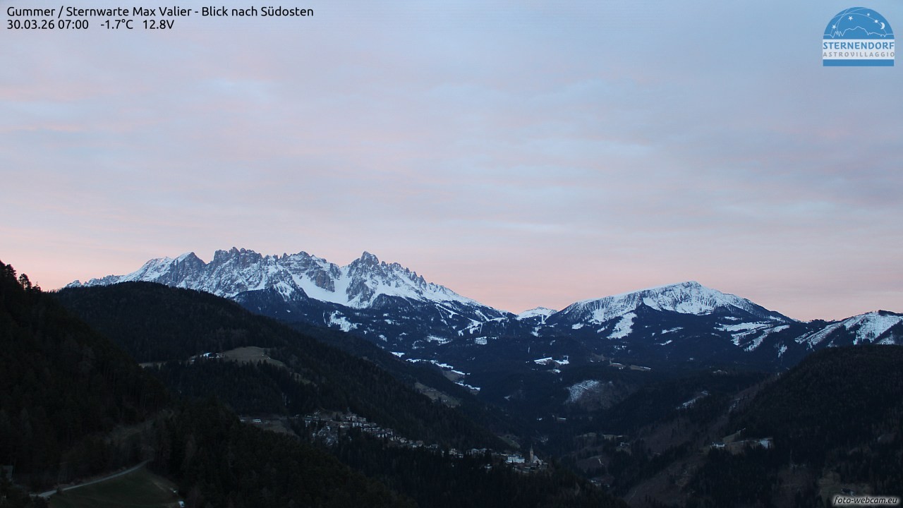 Archiv Foto Webcam Gummer - Sternwarte Max Valier