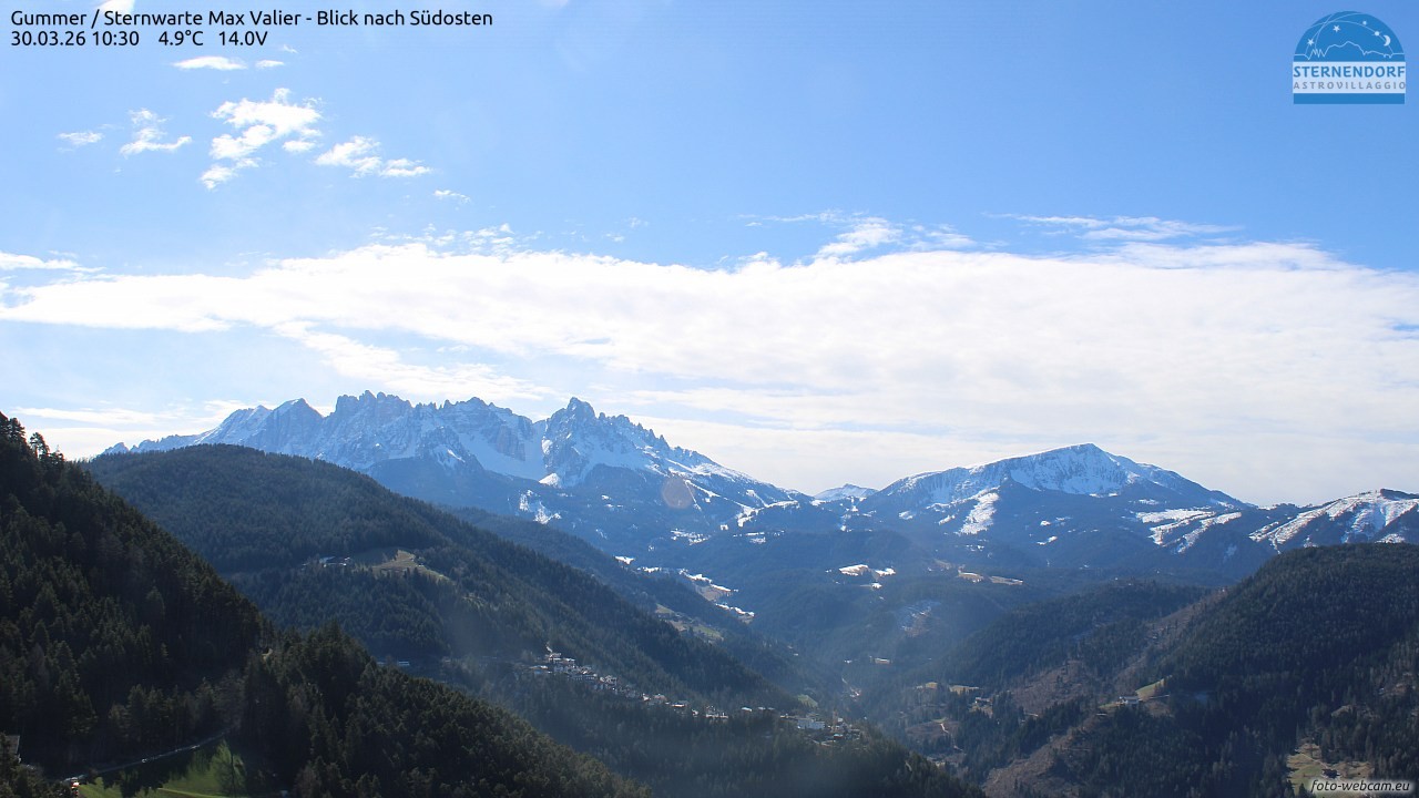 Archiv Foto Webcam Gummer - Sternwarte Max Valier