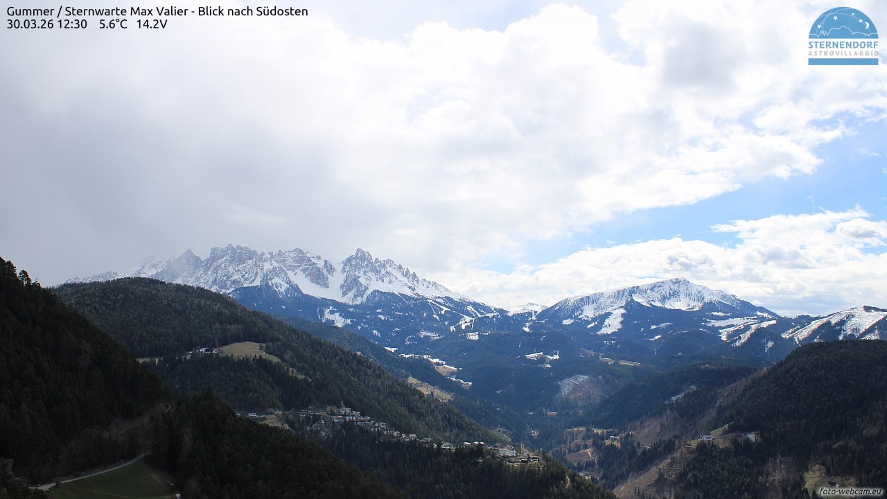 Archiv Foto Webcam Gummer - Sternwarte Max Valier