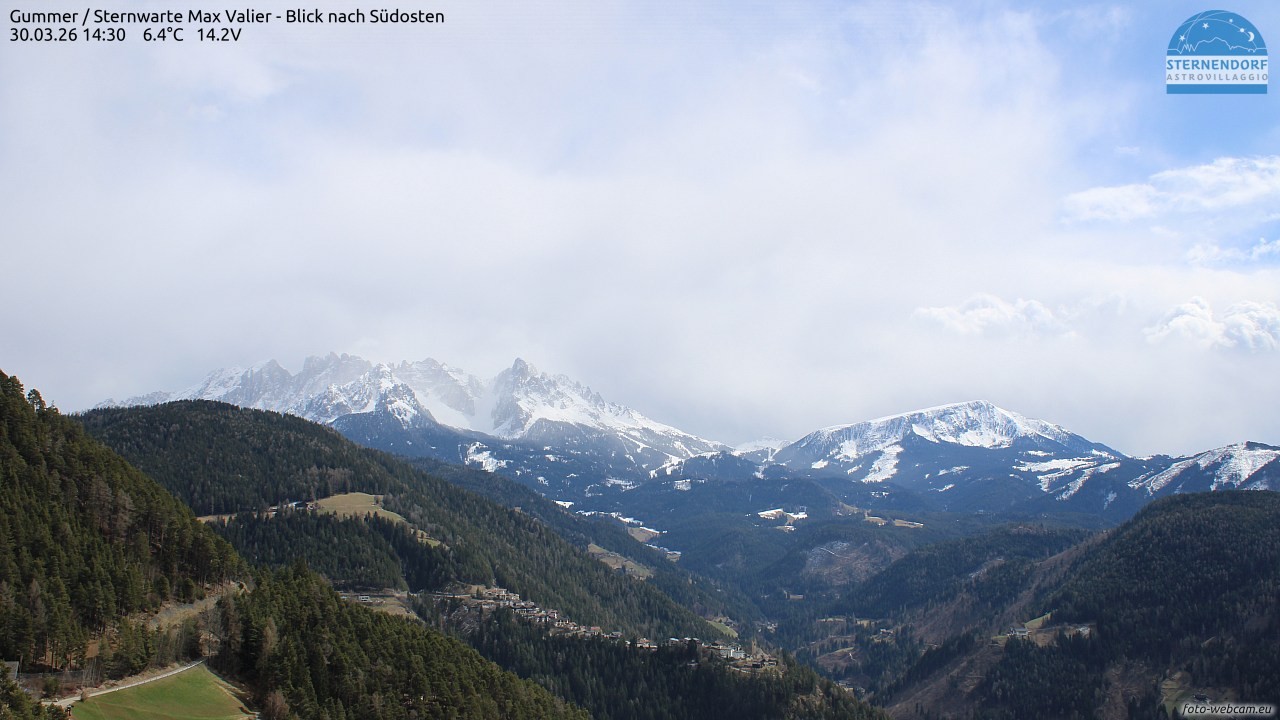 Archiv Foto Webcam Gummer - Sternwarte Max Valier