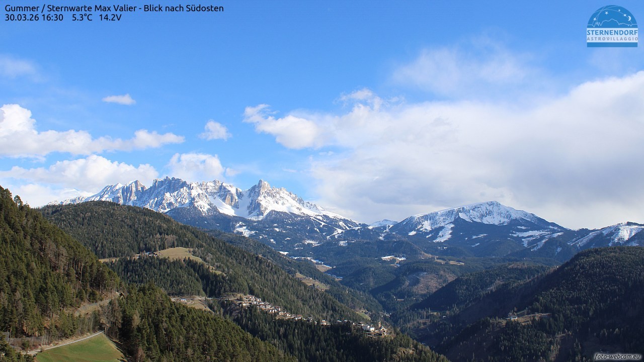 Archiv Foto Webcam Gummer - Sternwarte Max Valier