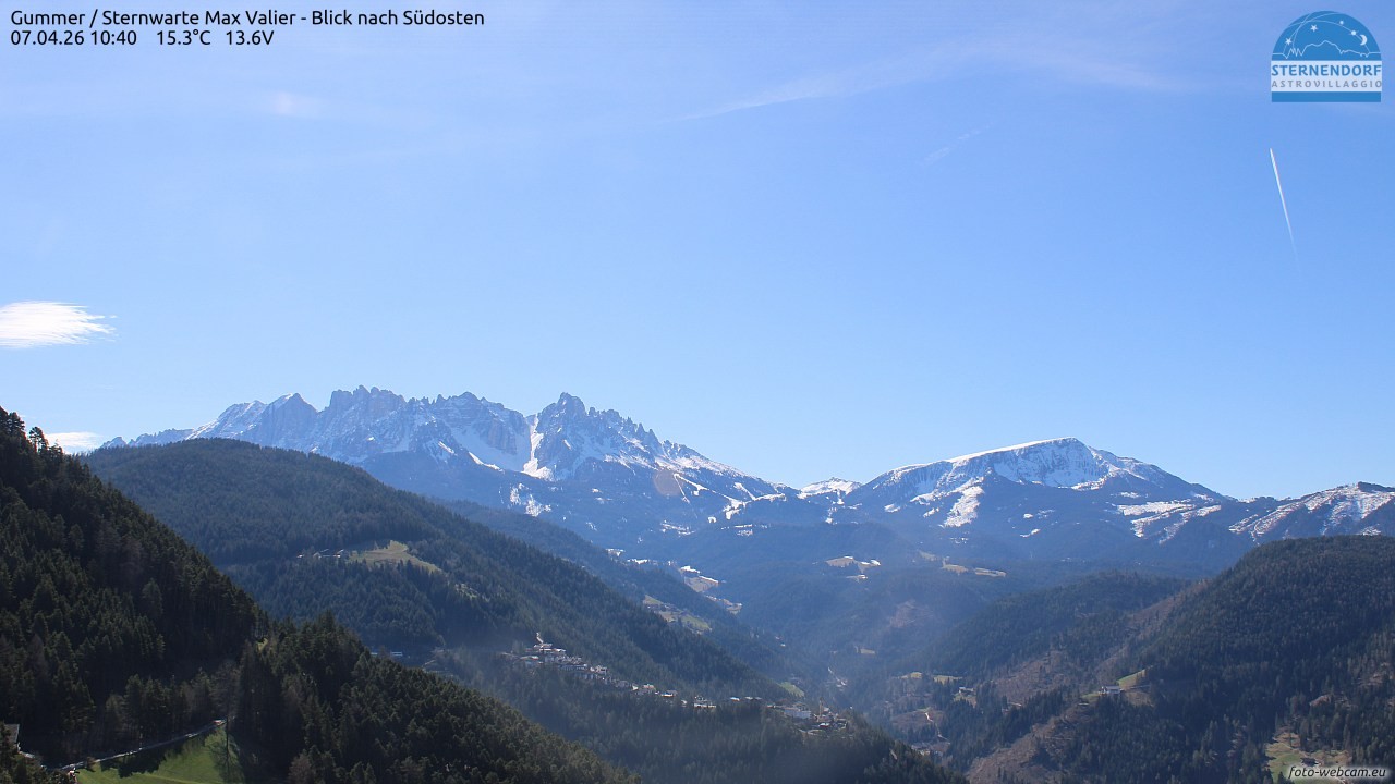 Archiv Foto Webcam Gummer - Sternwarte Max Valier