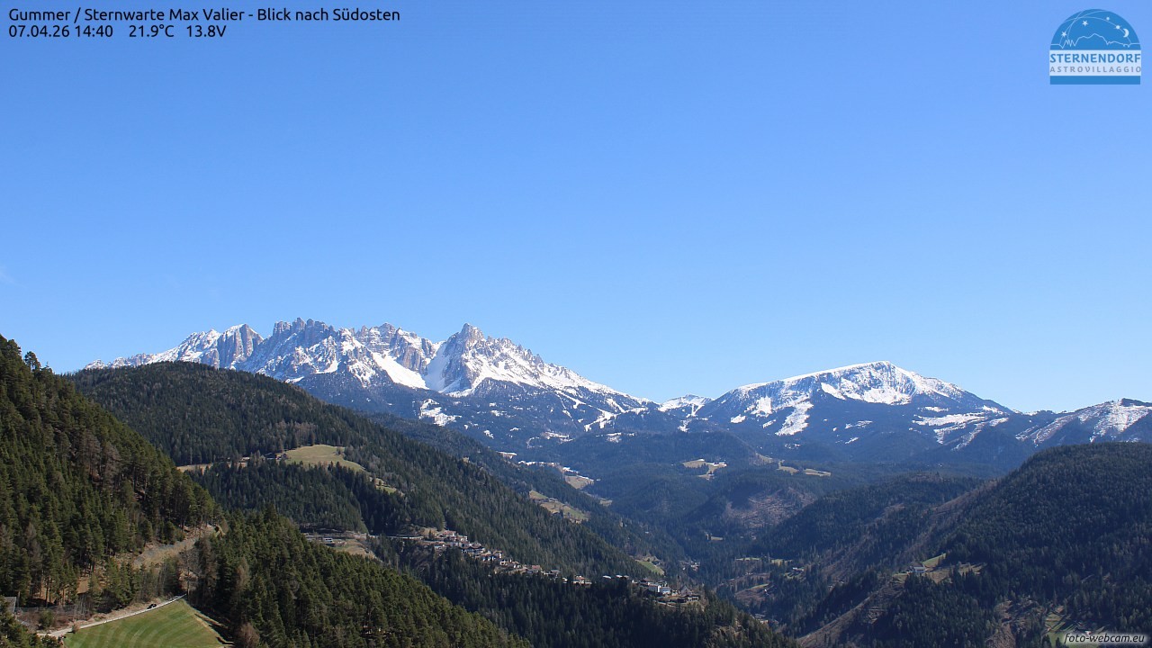 Archiv Foto Webcam Gummer - Sternwarte Max Valier