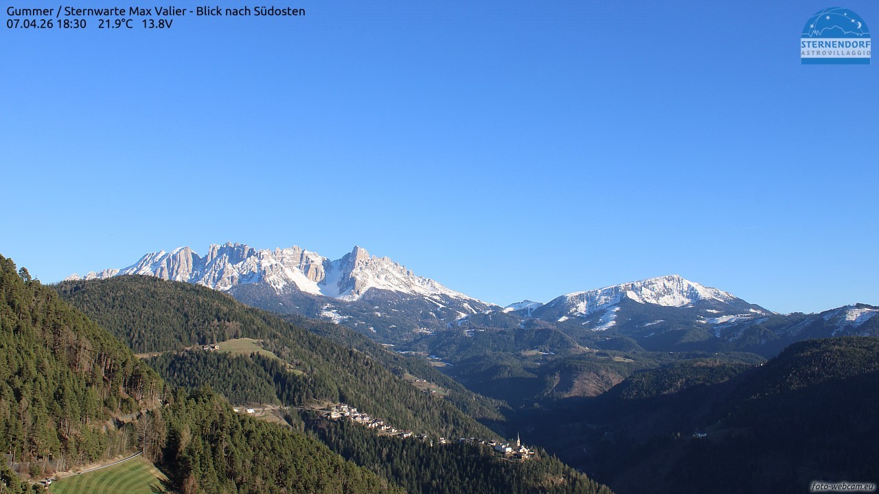 Archiv Foto Webcam Gummer - Sternwarte Max Valier