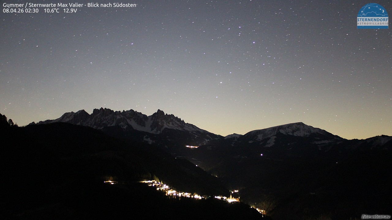 Archiv Foto Webcam Gummer - Sternwarte Max Valier