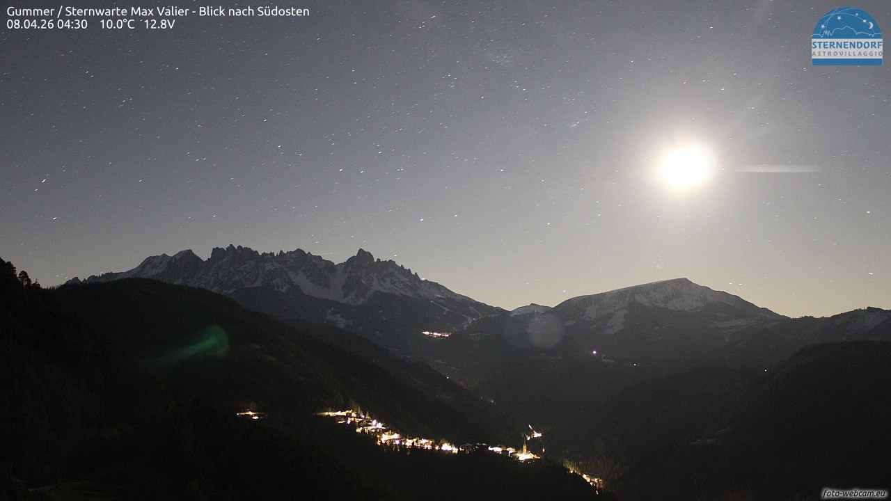 Archiv Foto Webcam Gummer - Sternwarte Max Valier