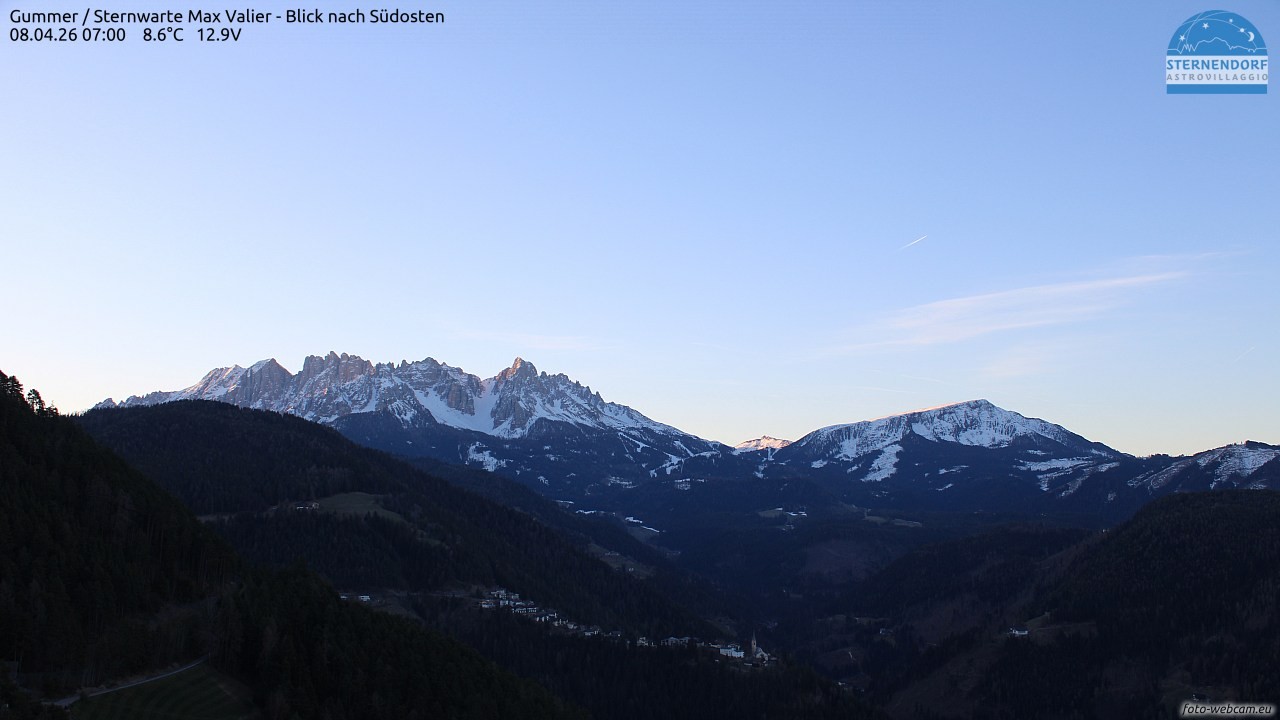 Archiv Foto Webcam Gummer - Sternwarte Max Valier