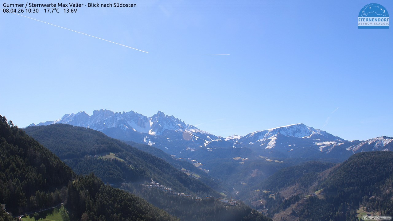 Archiv Foto Webcam Gummer - Sternwarte Max Valier
