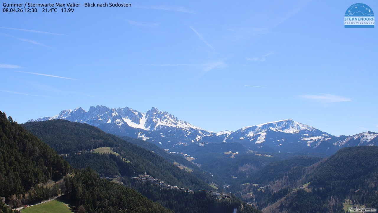 Archiv Foto Webcam Gummer - Sternwarte Max Valier