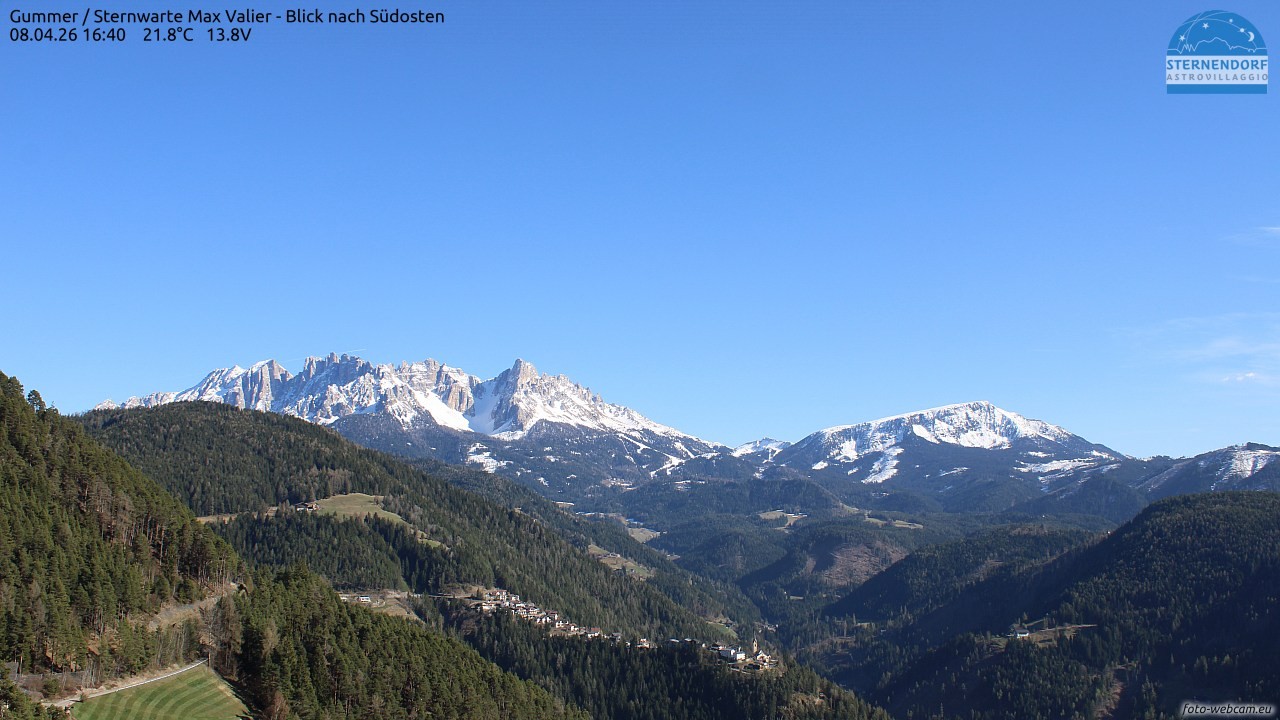 Archiv Foto Webcam Gummer - Sternwarte Max Valier