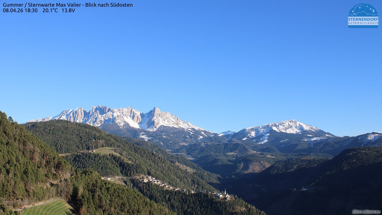 Archiv Foto Webcam Gummer - Sternwarte Max Valier