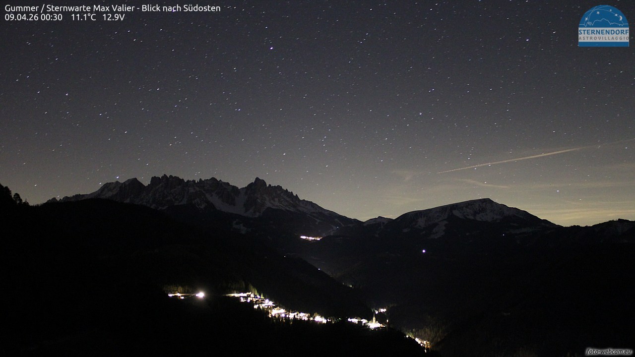 Archiv Foto Webcam Gummer - Sternwarte Max Valier