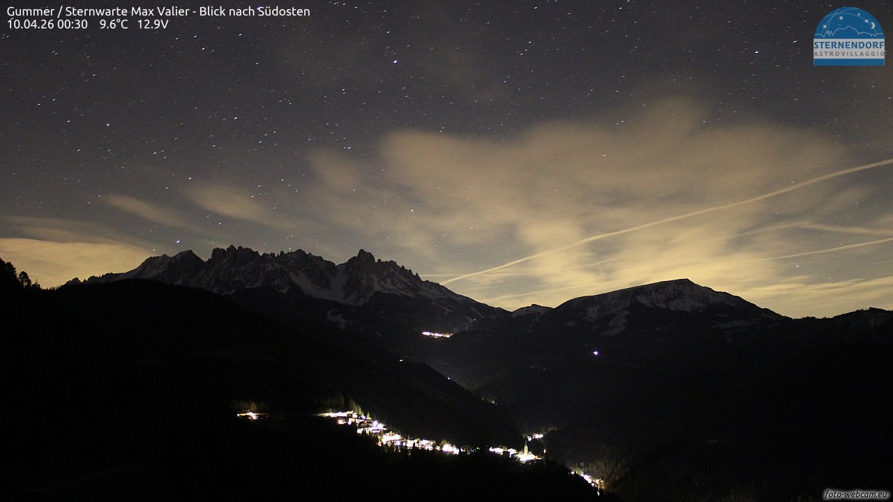 Archiv Foto Webcam Gummer - Sternwarte Max Valier