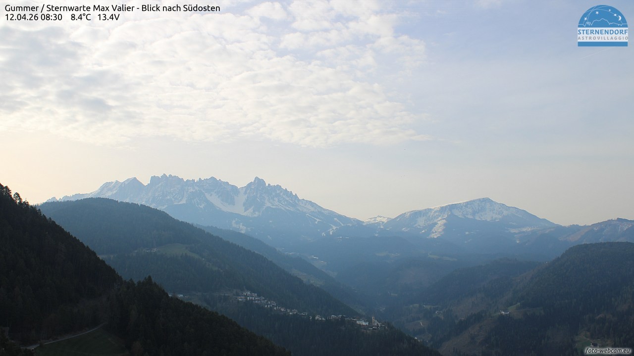 Archived image Webcam Gummer - View to Southeast