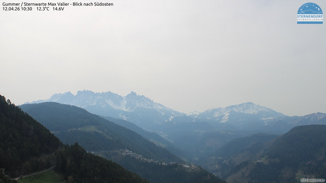 Archived image Webcam Gummer - View to Southeast