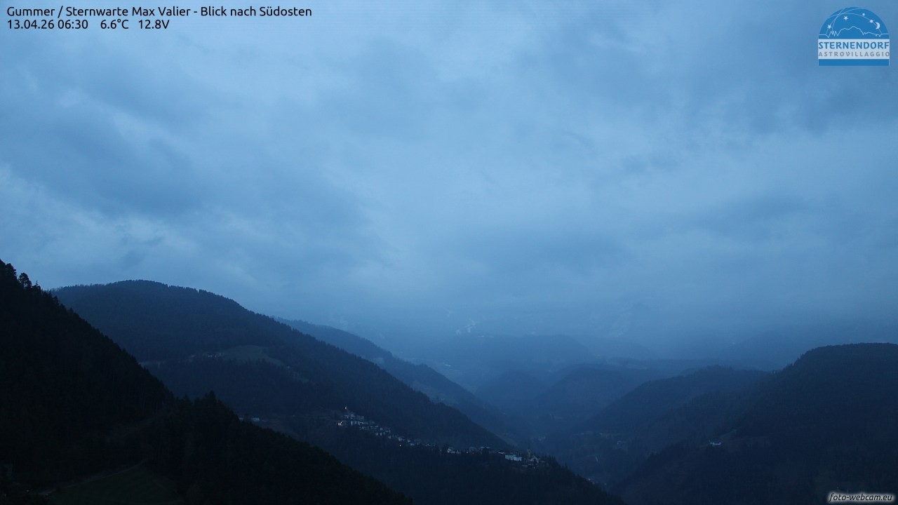 Archiv Foto Webcam Gummer - Sternwarte Max Valier