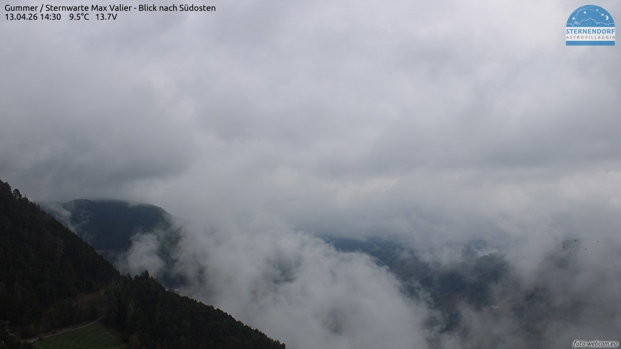 Archived image Webcam Gummer - View to Southeast