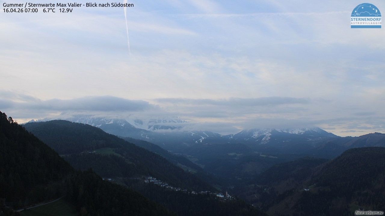 Archived image Webcam Gummer - View to Southeast