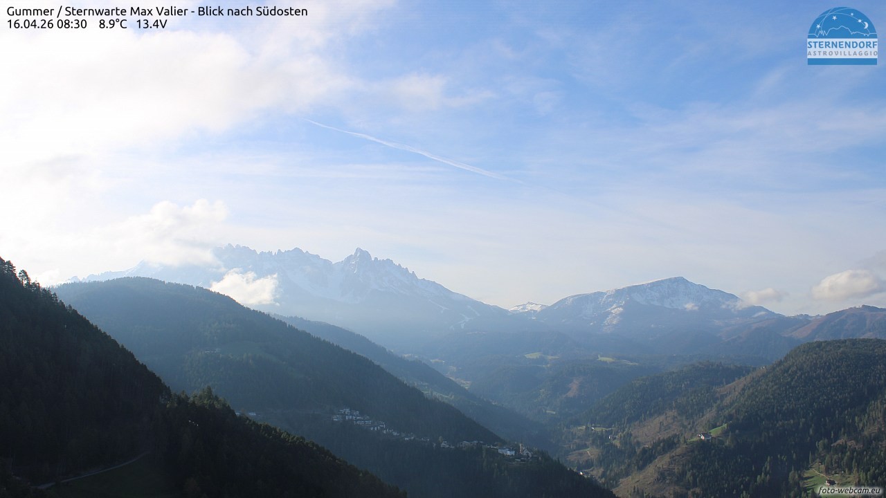 Archived image Webcam Gummer - View to Southeast