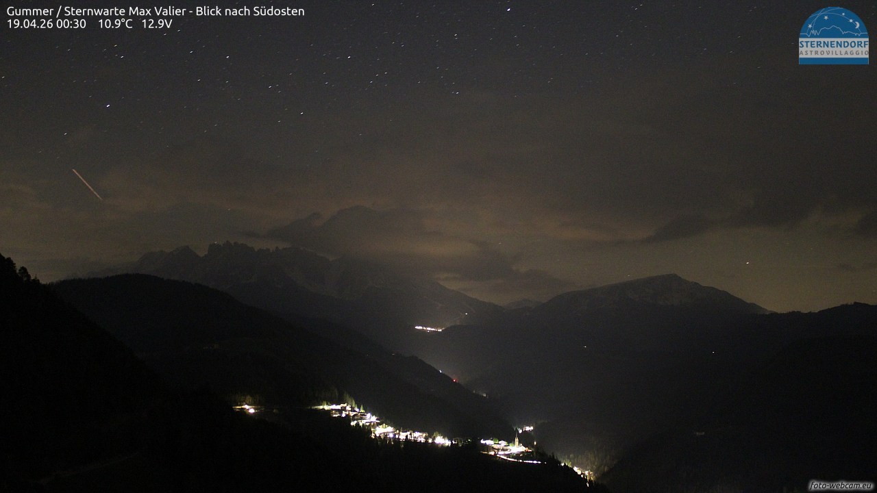 Archiv Foto Webcam Gummer - Sternwarte Max Valier