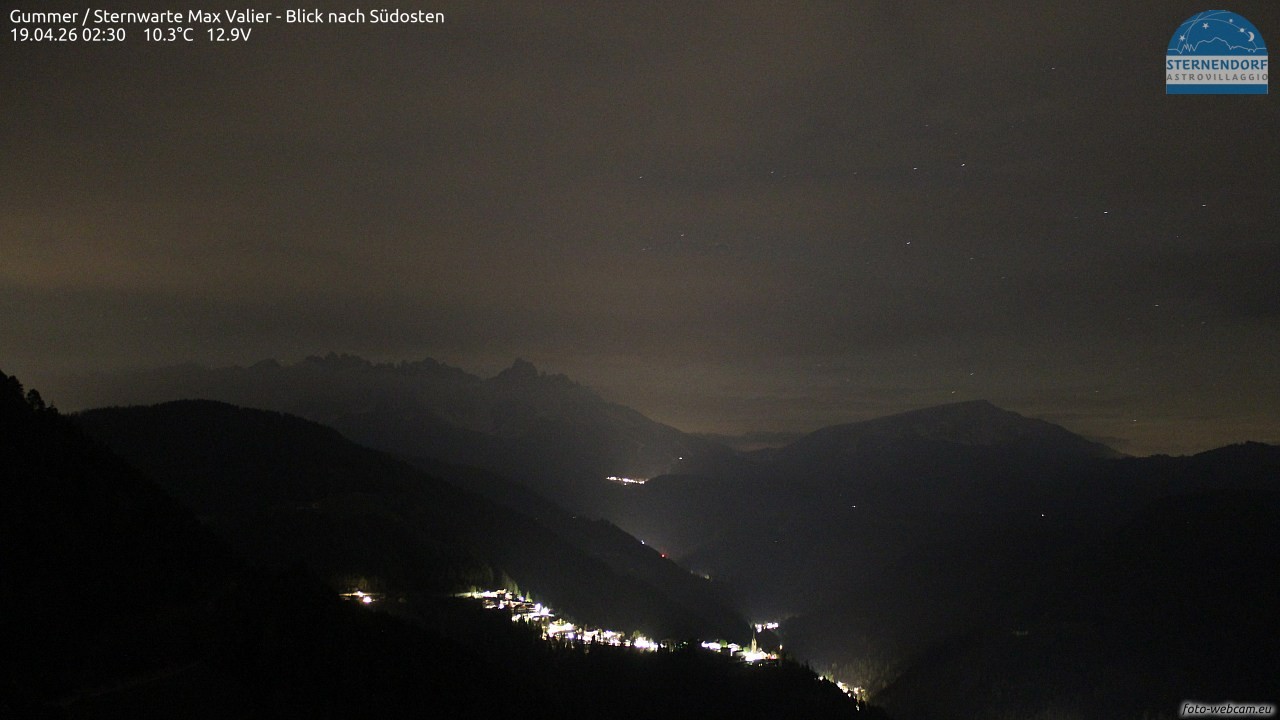 Archiv Foto Webcam Gummer - Sternwarte Max Valier