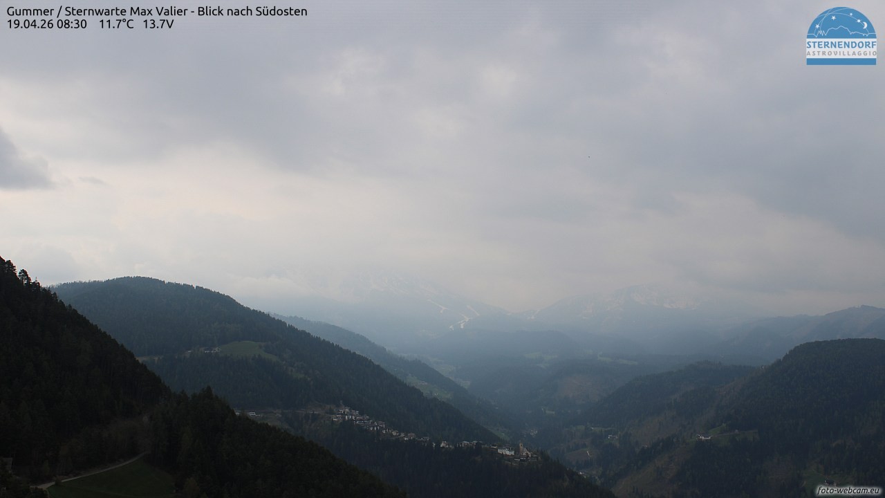 Archiv Foto Webcam Gummer - Sternwarte Max Valier