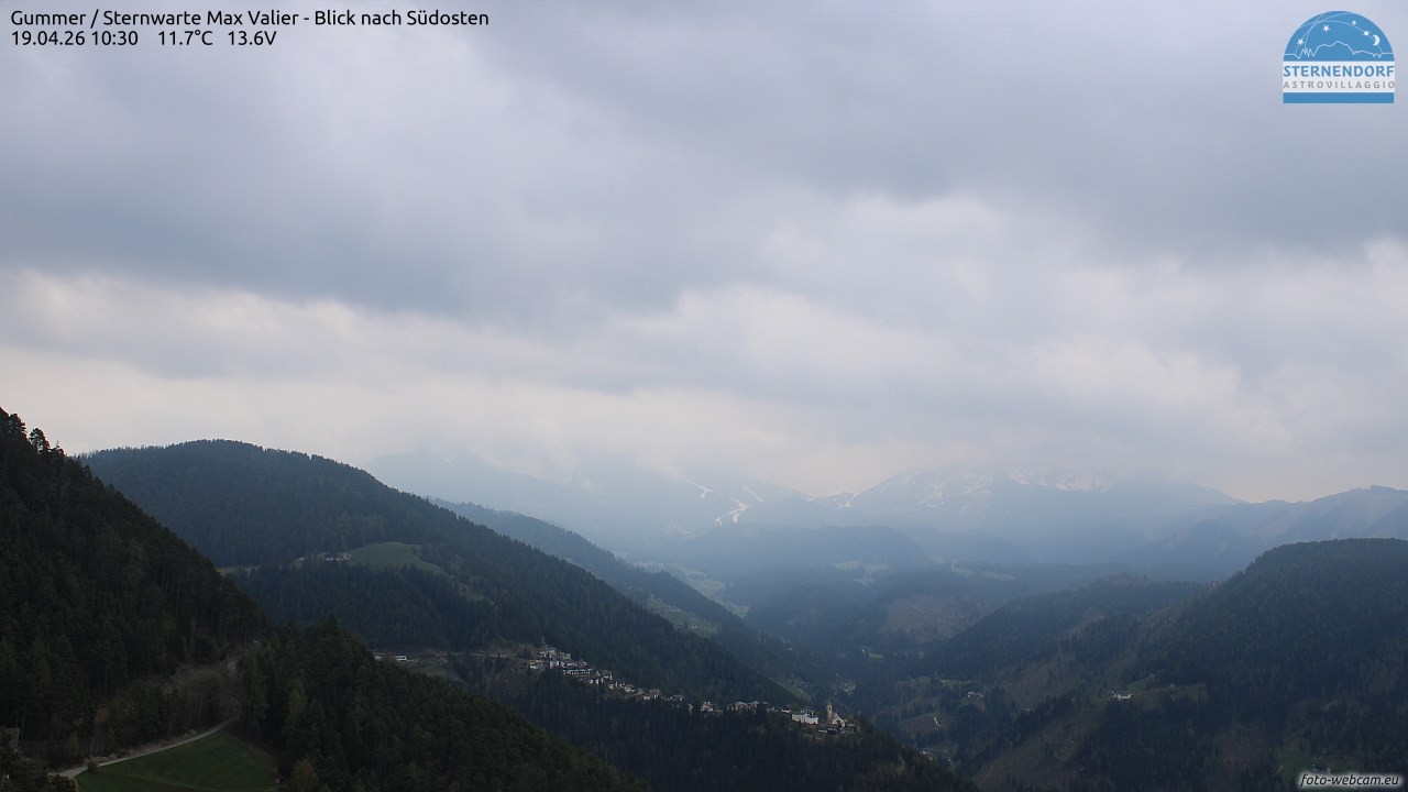 Archiv Foto Webcam Gummer - Sternwarte Max Valier