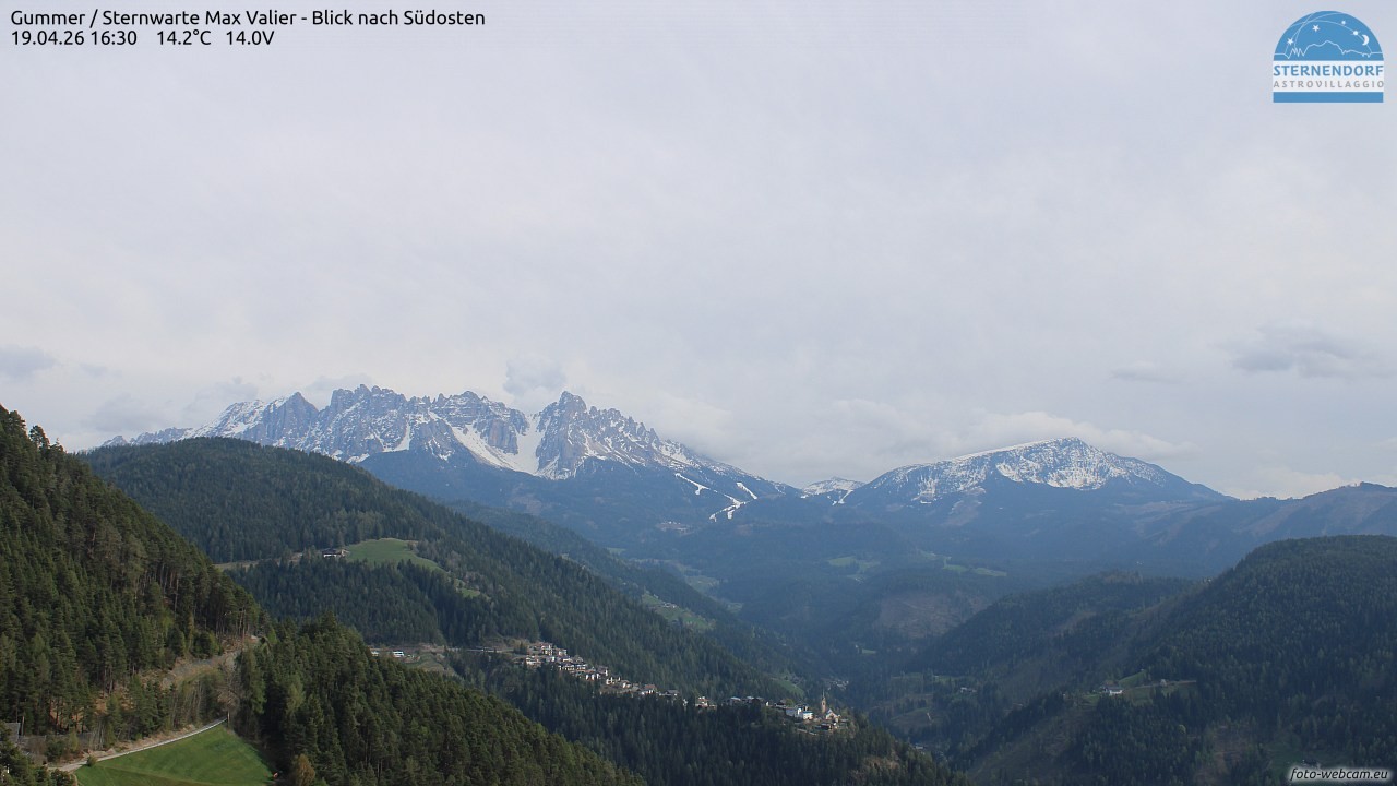 Archiv Foto Webcam Gummer - Sternwarte Max Valier