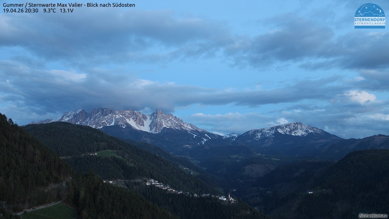 Archived image Webcam Gummer - View to Southeast