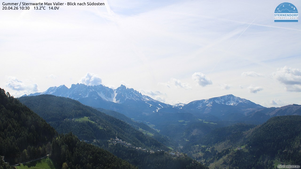 Archiv Foto Webcam Gummer - Sternwarte Max Valier