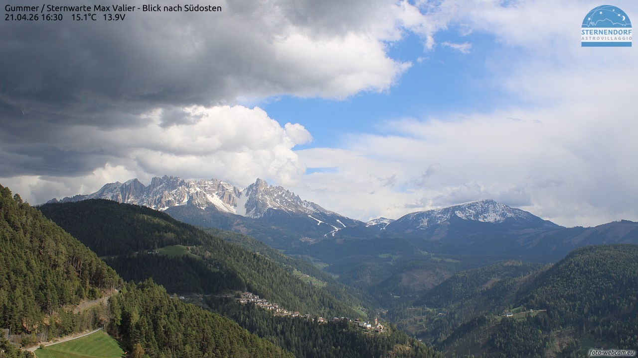 Archiv Foto Webcam Gummer - Sternwarte Max Valier