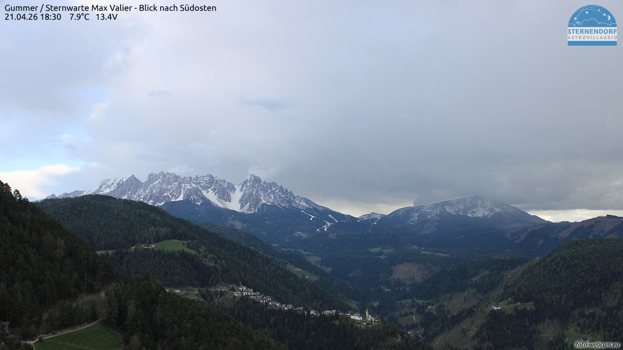 Archiv Foto Webcam Gummer - Sternwarte Max Valier