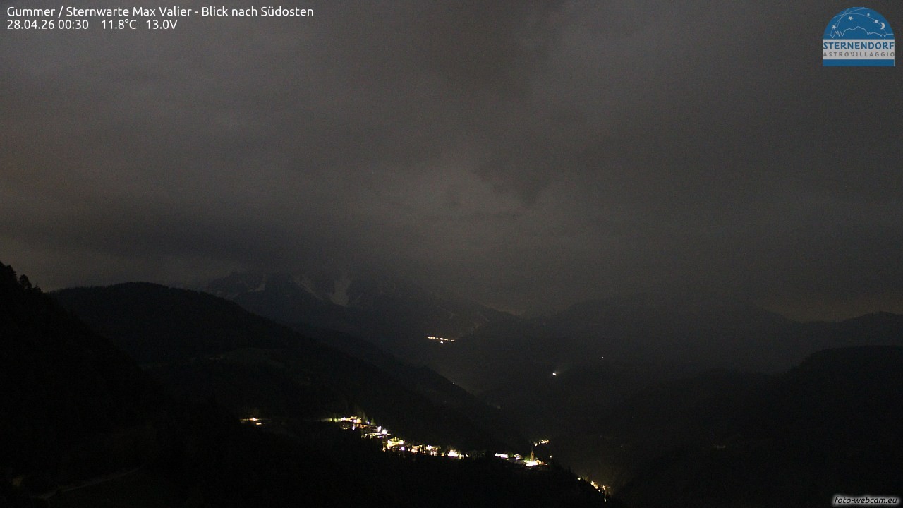 Archiv Foto Webcam Gummer - Sternwarte Max Valier