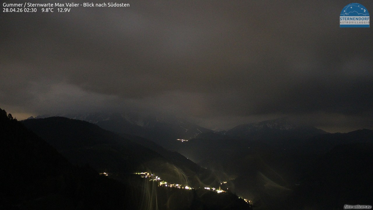 Archiv Foto Webcam Gummer - Sternwarte Max Valier