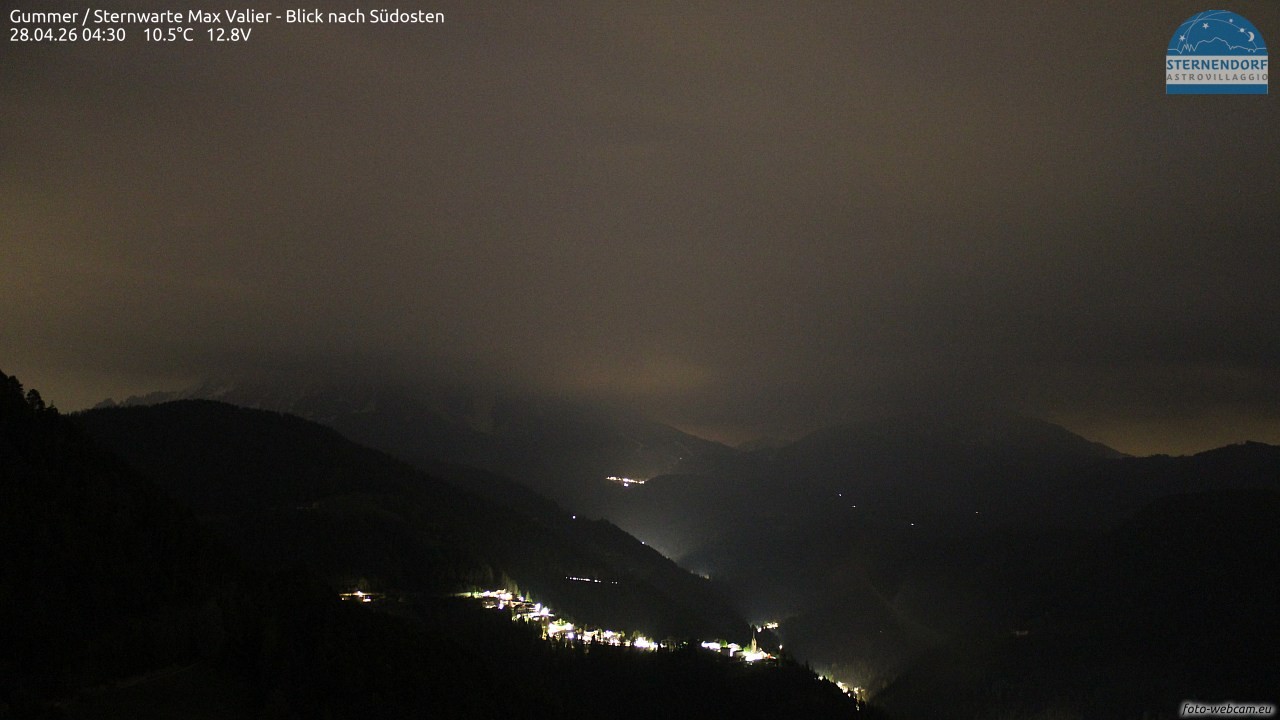 Archiv Foto Webcam Gummer - Sternwarte Max Valier