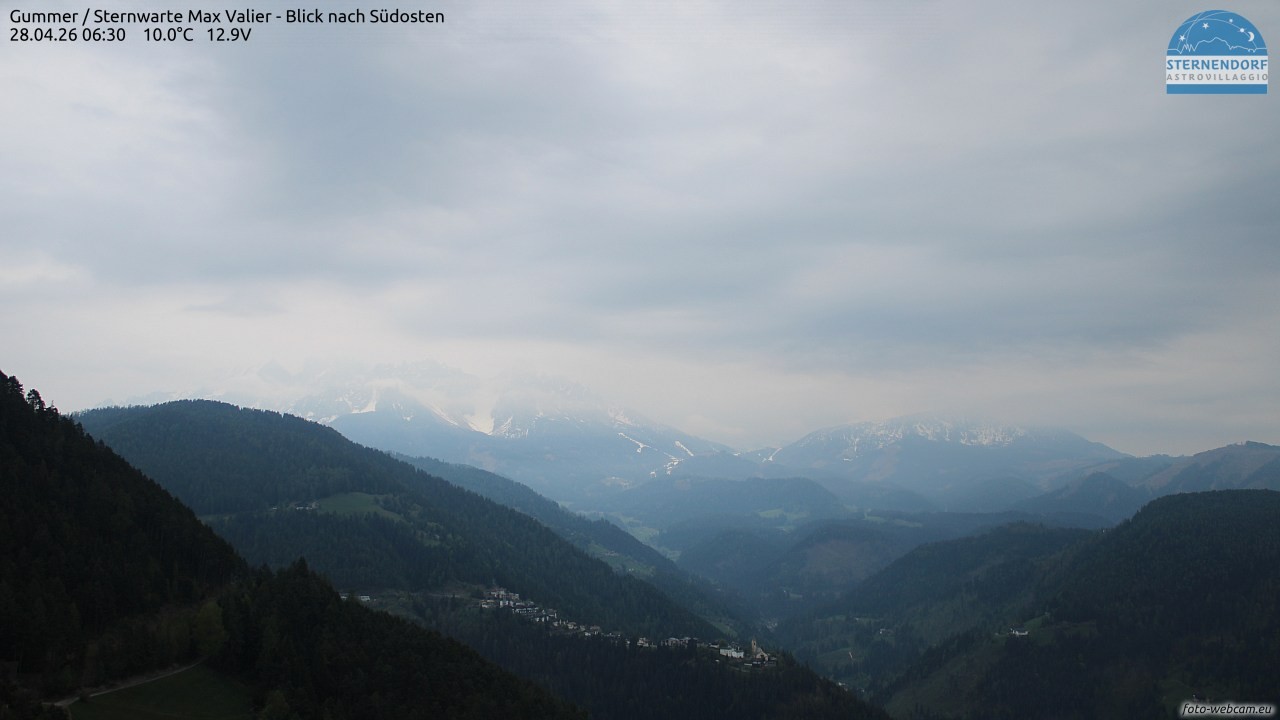 Archiv Foto Webcam Gummer - Sternwarte Max Valier