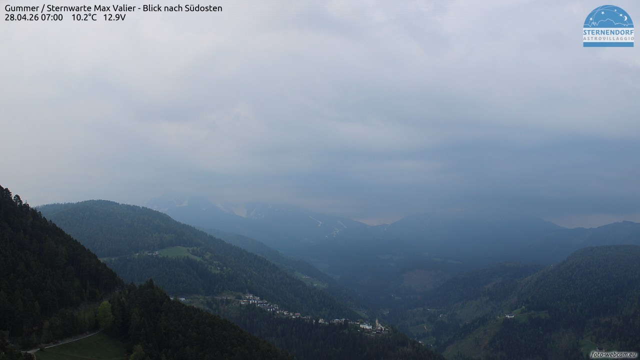 Archiv Foto Webcam Gummer - Sternwarte Max Valier