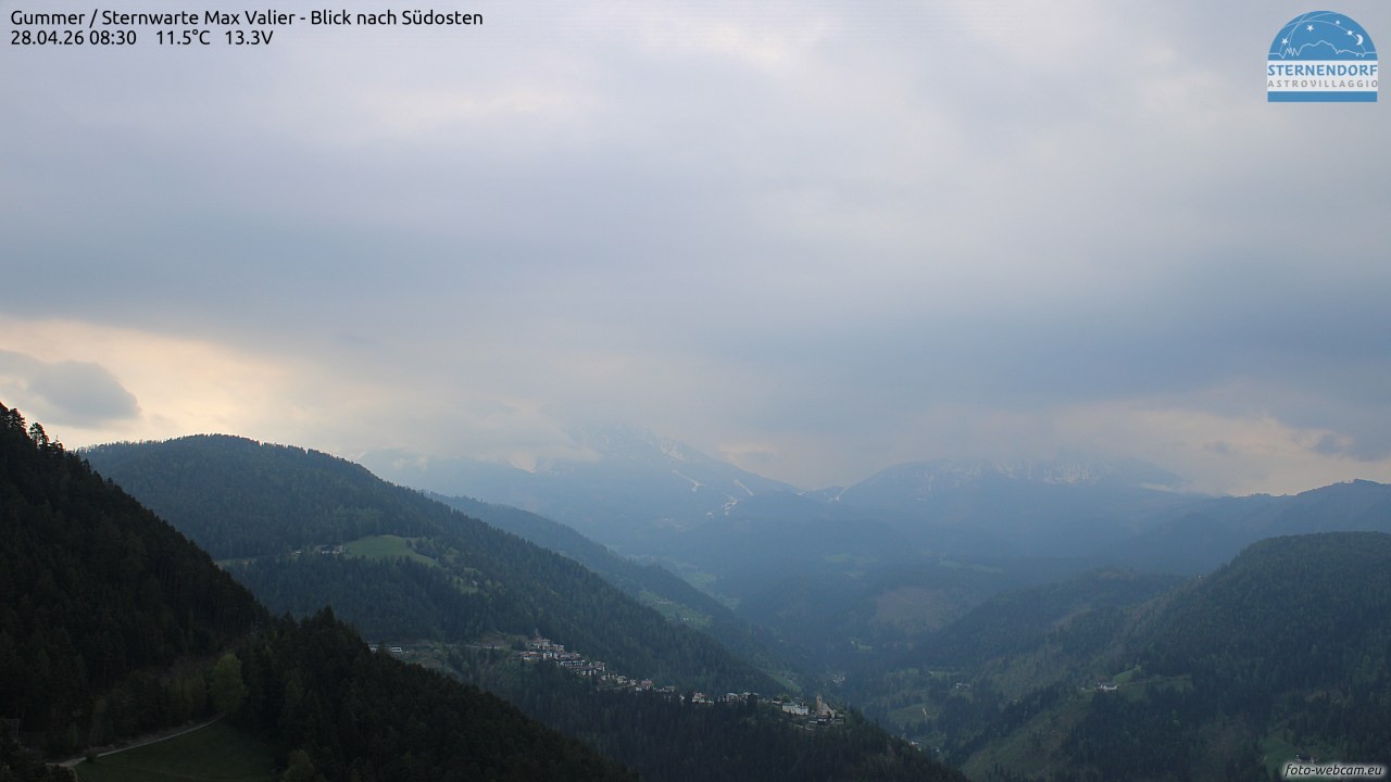 Archiv Foto Webcam Gummer - Sternwarte Max Valier