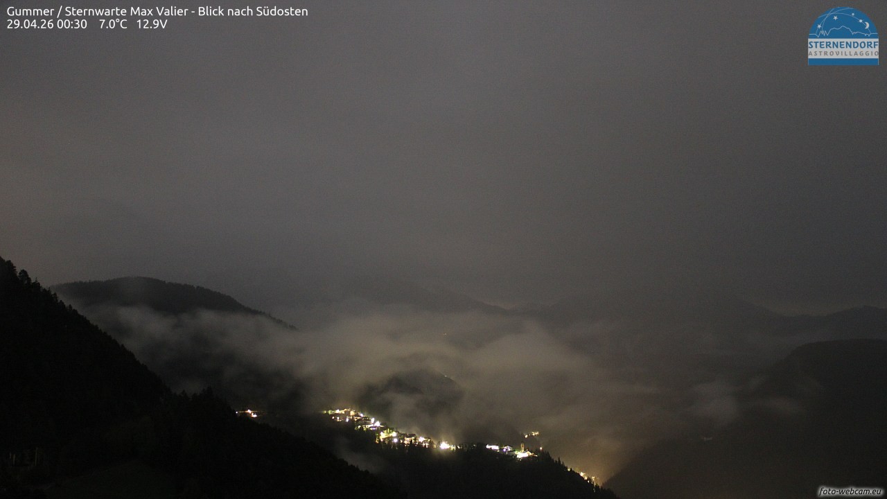 Archiv Foto Webcam Gummer - Sternwarte Max Valier