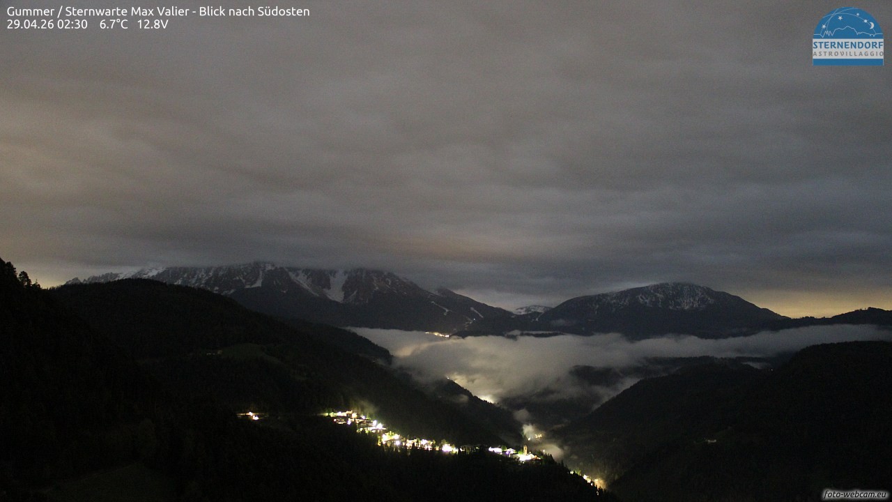 Archiv Foto Webcam Gummer - Sternwarte Max Valier