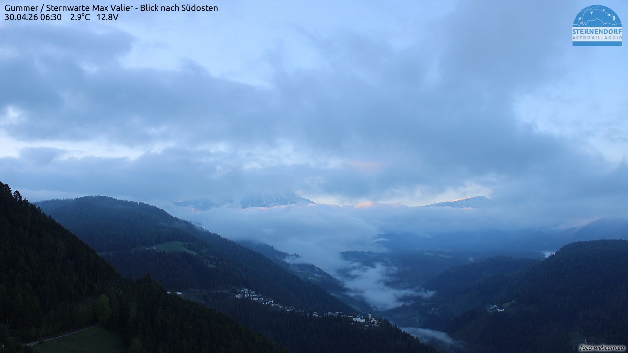 Archived image Webcam Gummer - View to Southeast