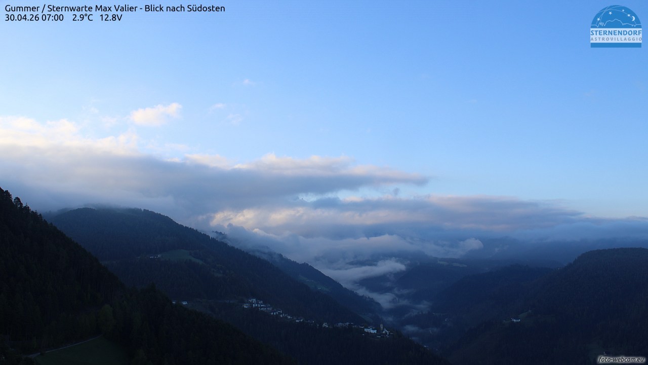 Archiv Foto Webcam Gummer - Sternwarte Max Valier