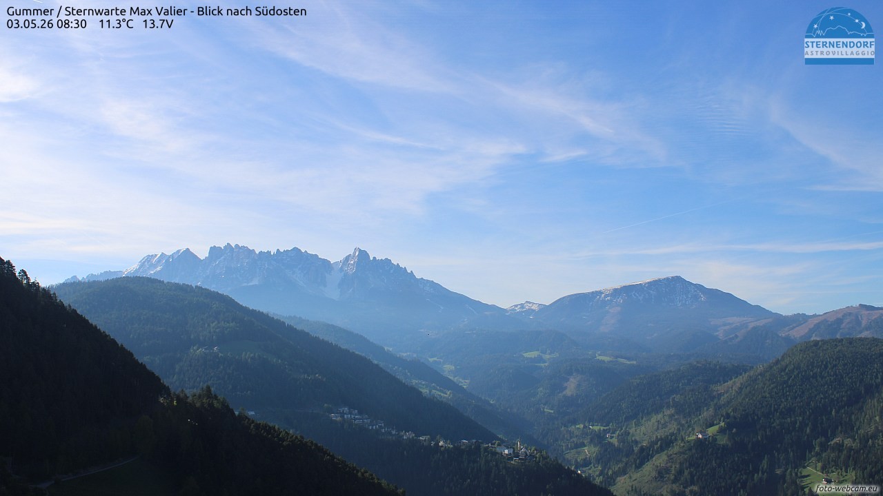 Archiv Foto Webcam Gummer - Sternwarte Max Valier